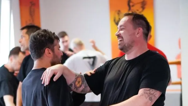 Partnertraining im Wing Tsun im Zentrum für Selbstverteidigung Ludwigshafen